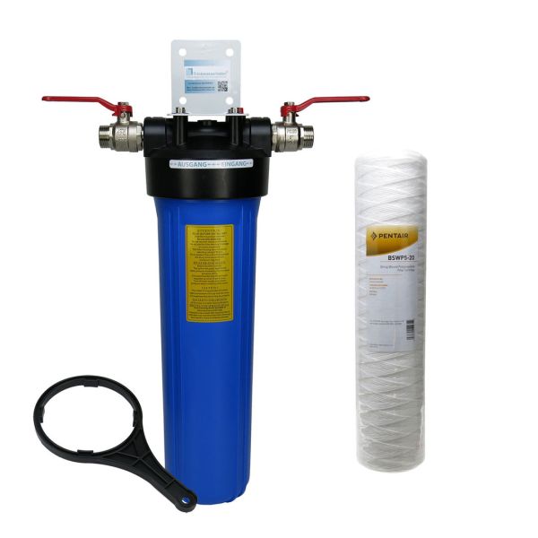 Hauswasserfilter 20" Sediment / Aktivkohle / Eisen