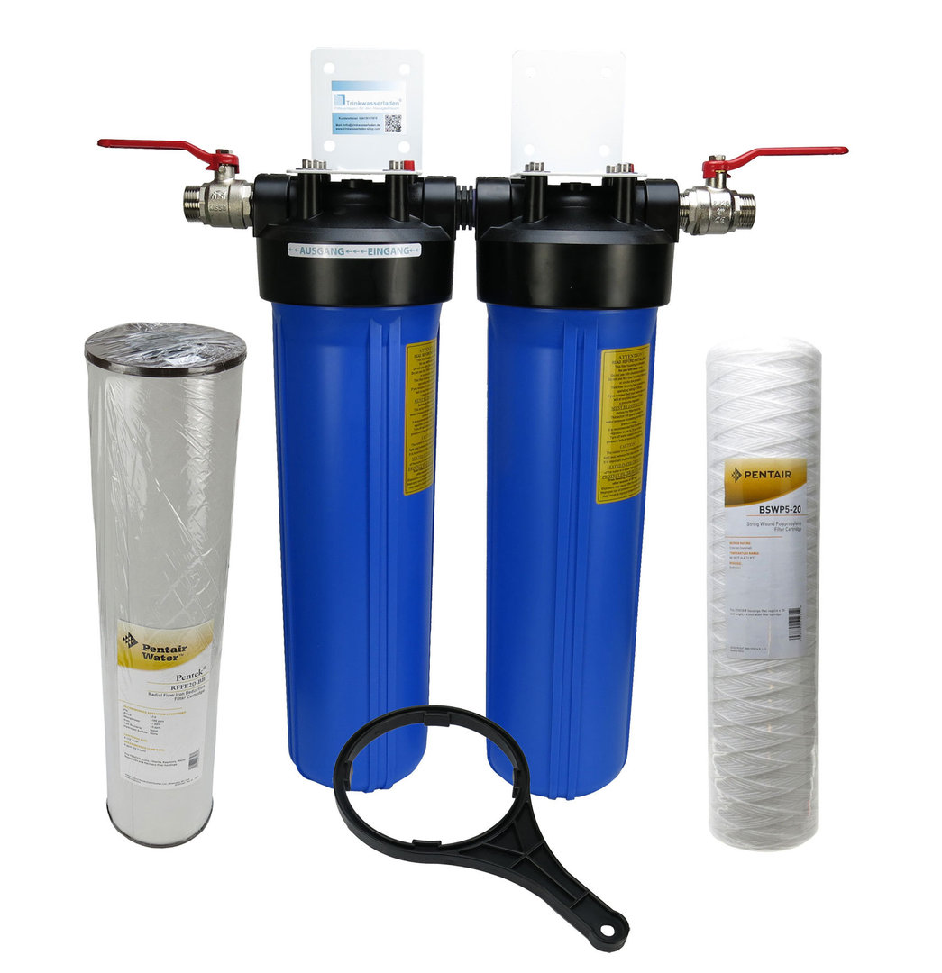 Hauswasserfilter Brunnenfilter 20 BB Kombi-Sediment-Eisen