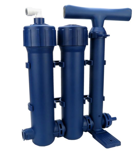 Manual Water Purifier 3-Stufen Filtersystem mit Handpumpe Outdoor
