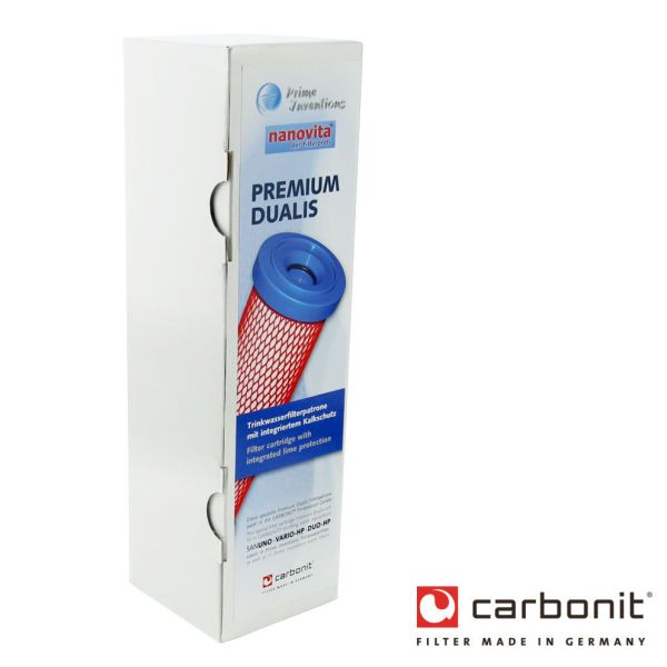 Premium Dualis Carbonit Wasserfilter Kalkschutz