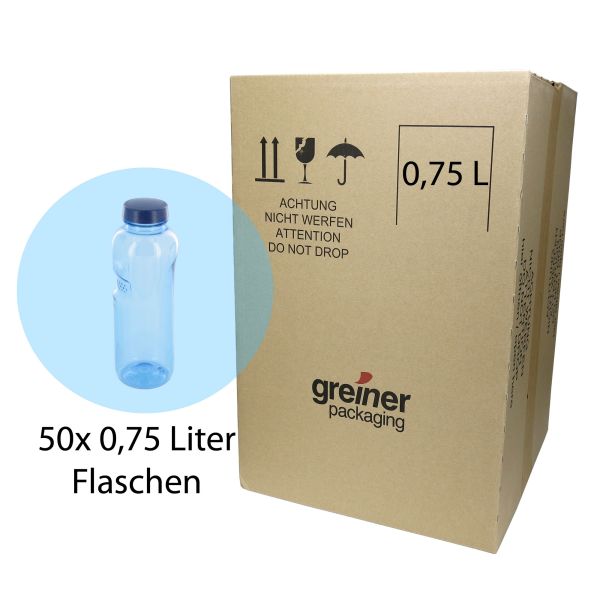 50x Kavodrink 0,75 Liter Trinkflasche Wasserflasche aus Tritan (BPA frei) Flasche Sport *SPARPREIS