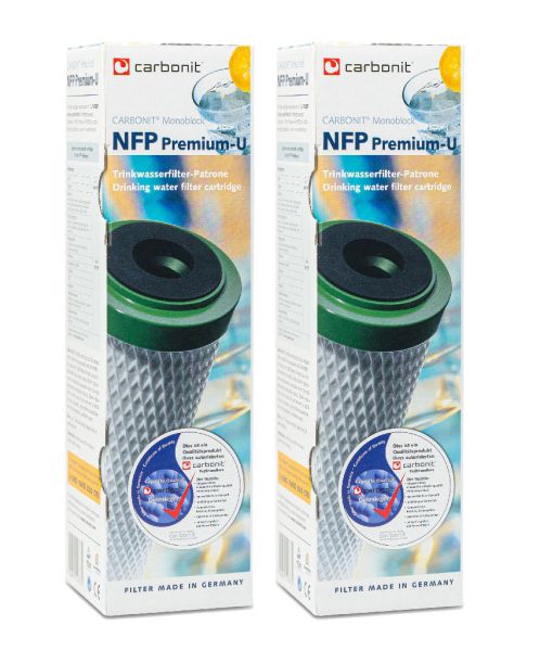 Carbonit NFP Premium-U 2er Set Monoblock Wasserfilter 0,35 μm